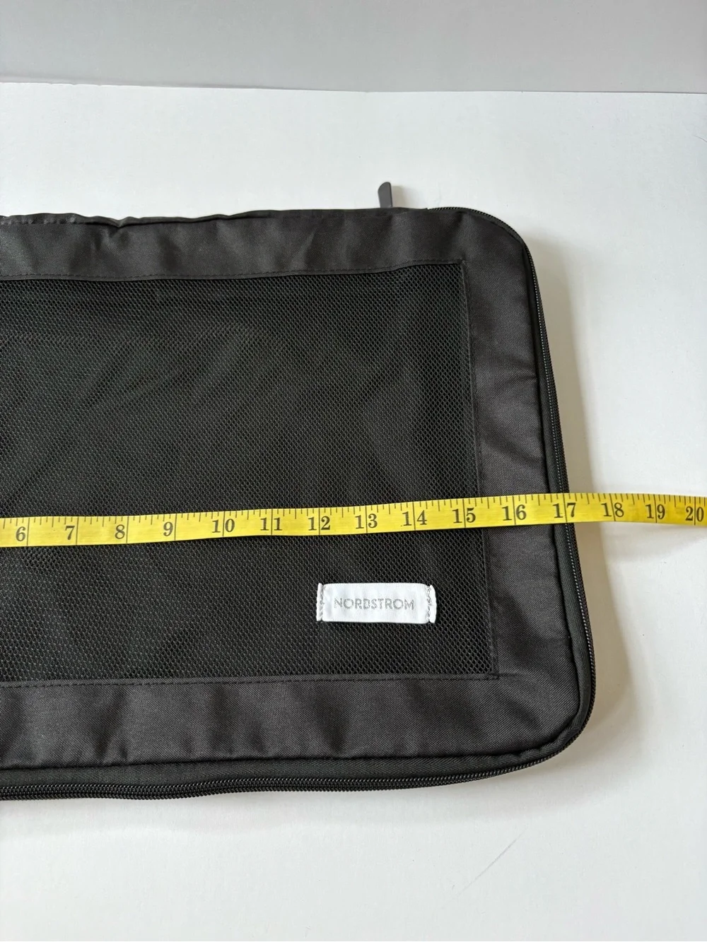 Nordstrom Black Mesh Packing Cube Compress Organize Separate Travel Store Logo
